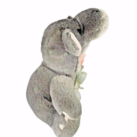 Vtg Show Stoppers Babes In The Wild Hangry Hippo Plush Stuffed Doll Porcelain - Picture 6 of 9